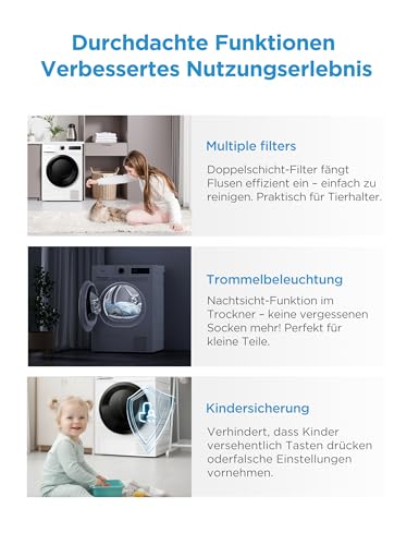 Thumbnail 8 de Midea MD11EH80BD Wärmepumpentrockner 8 kg – effizient, schonend und hygienisch