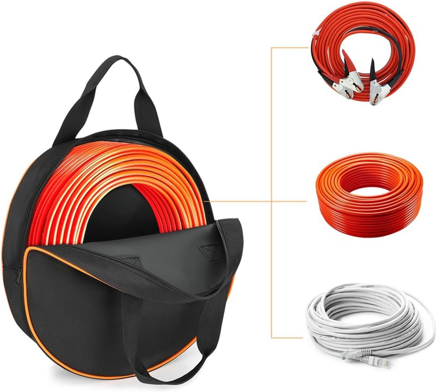 Thumbnail 5 de PERSENTU Waterproof Heavy Duty Cable Storage Bag: Large Capacity Organiser for Campervan & EV Cables
