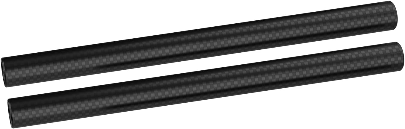 Detalle de Nitze 15mm Kohlefaser-Stangen, 20 cm Länge (2er-Set) – 15 mm Durchmesser, M11 Innengewinde
