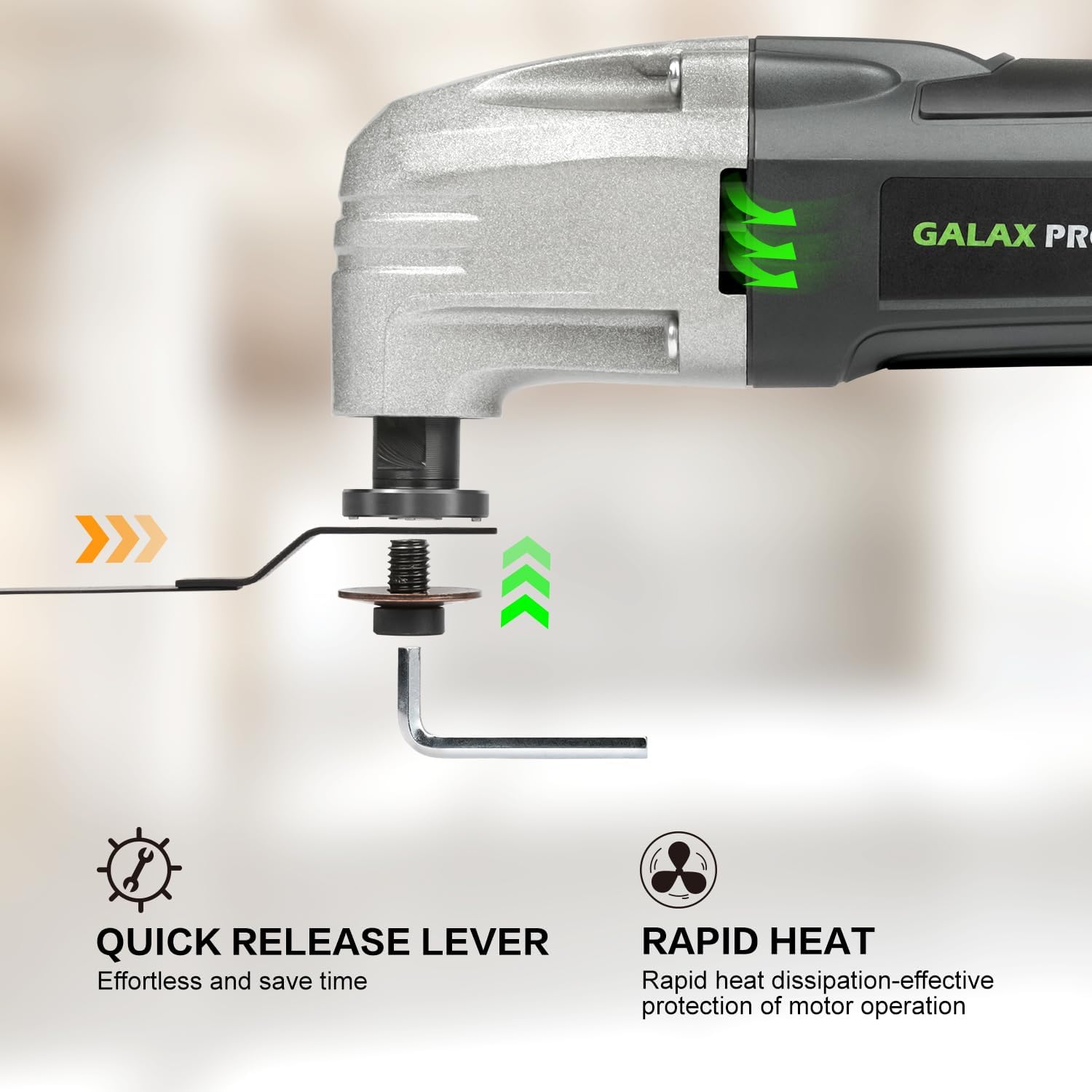 Thumbnail 3 de GALAX PRO 180W outil oscillant 22 000 OPM 🛠️