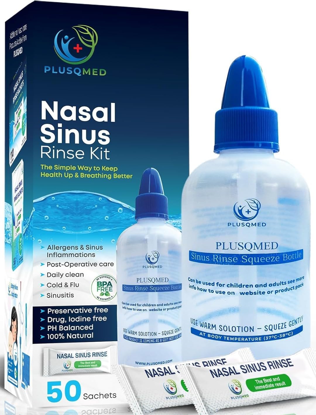 Thumbnail 5 de Neti Lota 500 ml con 20 bustine di sale – irrigatore nasale per adulti e bambini da 5 anni