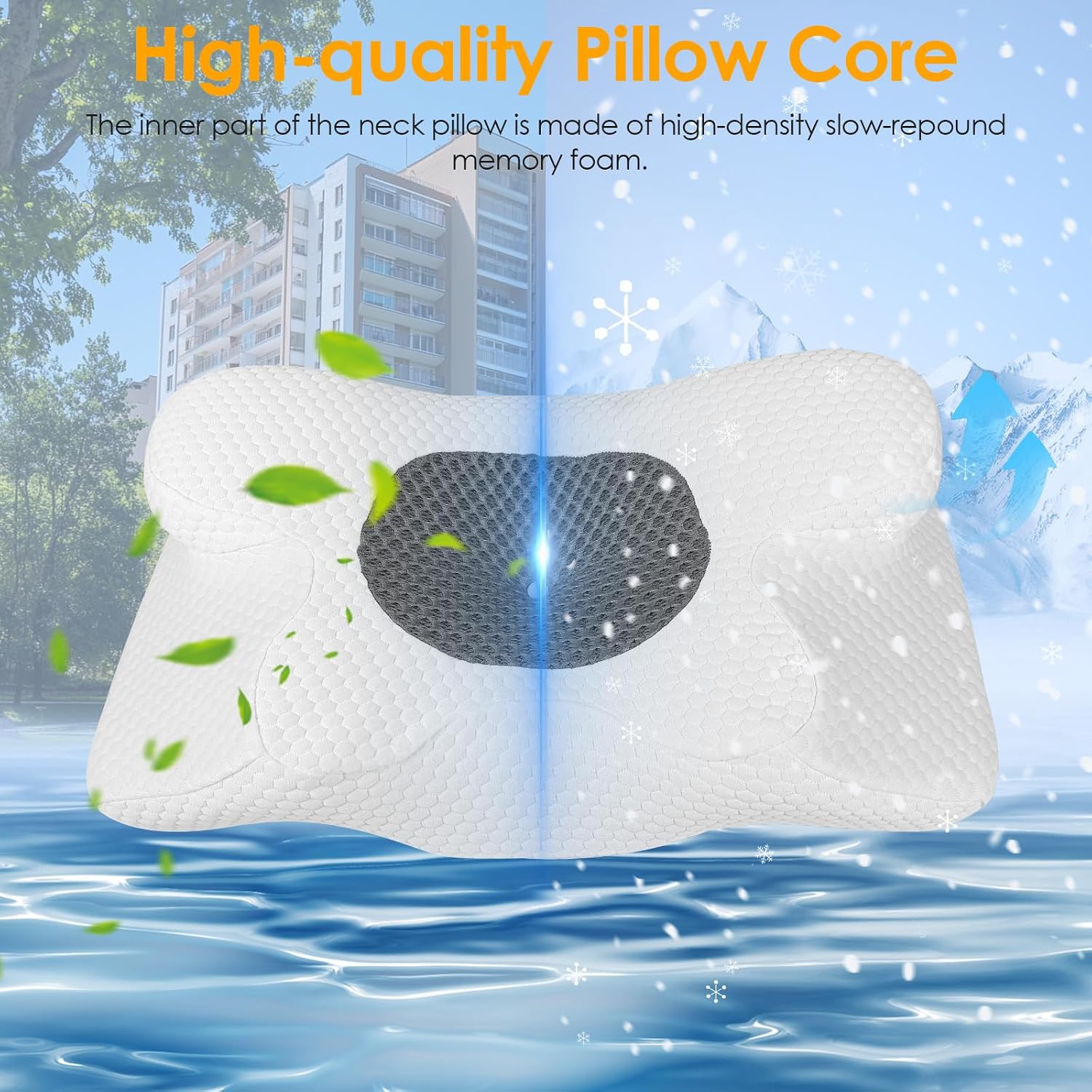 Thumbnail 6 de Gaethra Oreiller Ergonomique Cervical 63×34 cm