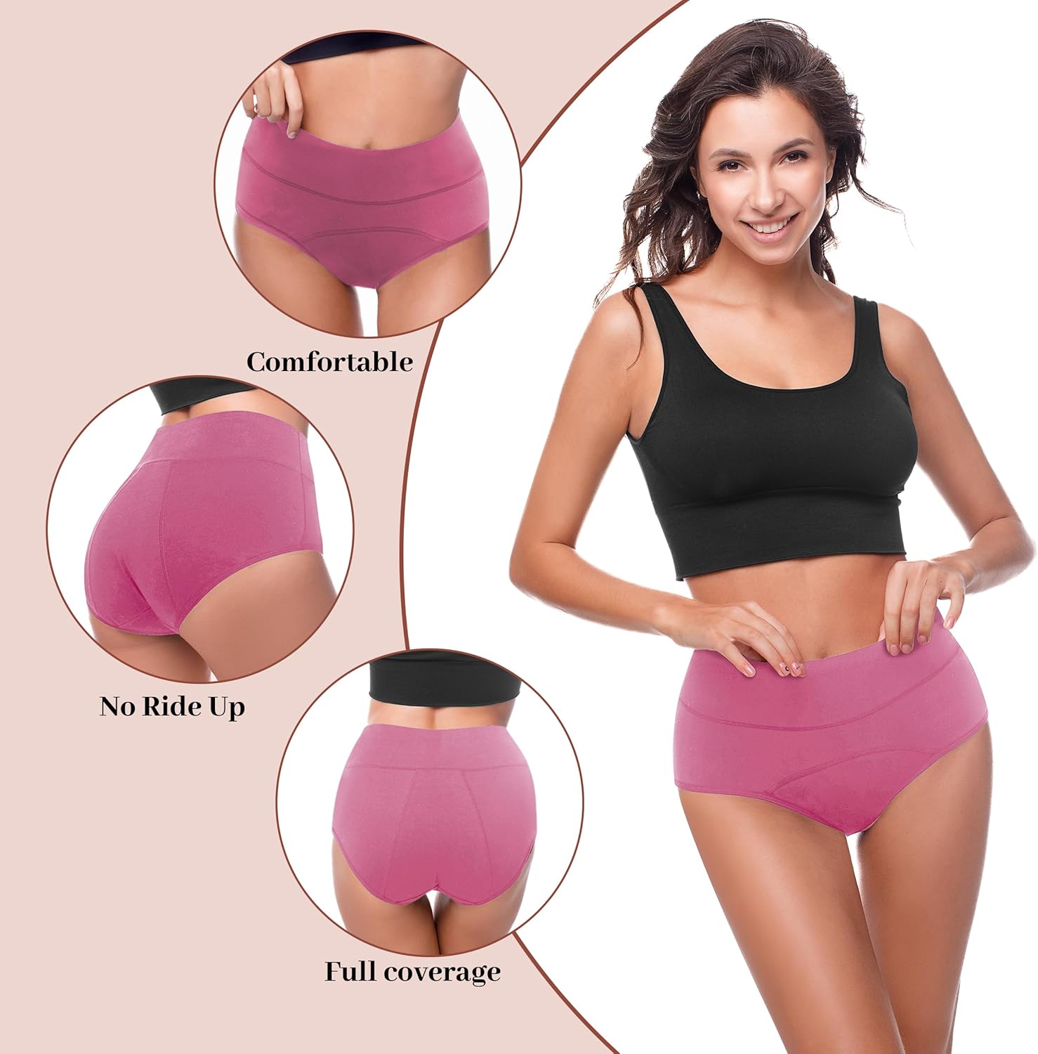 Thumbnail 2 de Walifrey Period Pants menstrual underwear multipack