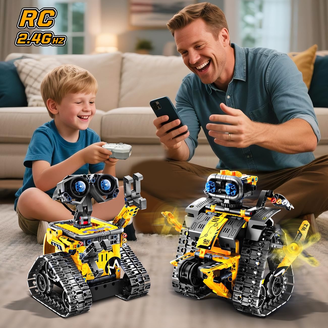 Thumbnail 1 de HiWEEGO Roboter Bausatz 5-in-1 520 Stück