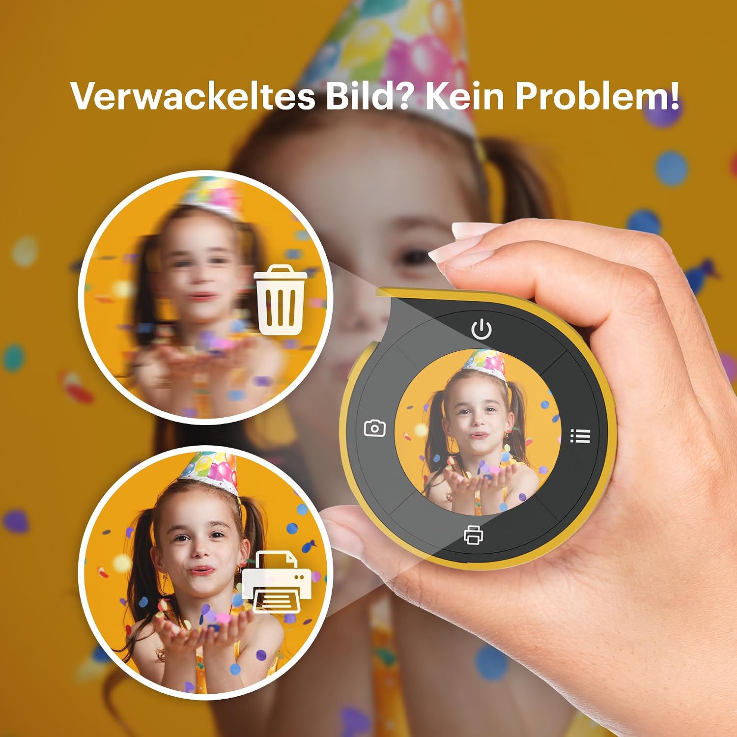 Detalle de Kodak Memo Shot ERA Sofortbildkamera mit Etikettendrucker