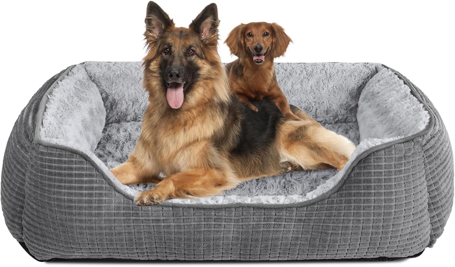 Thumbnail 6 de JOEJOY Panier pour chien grande taille lavable gris XL 89x63x23 cm