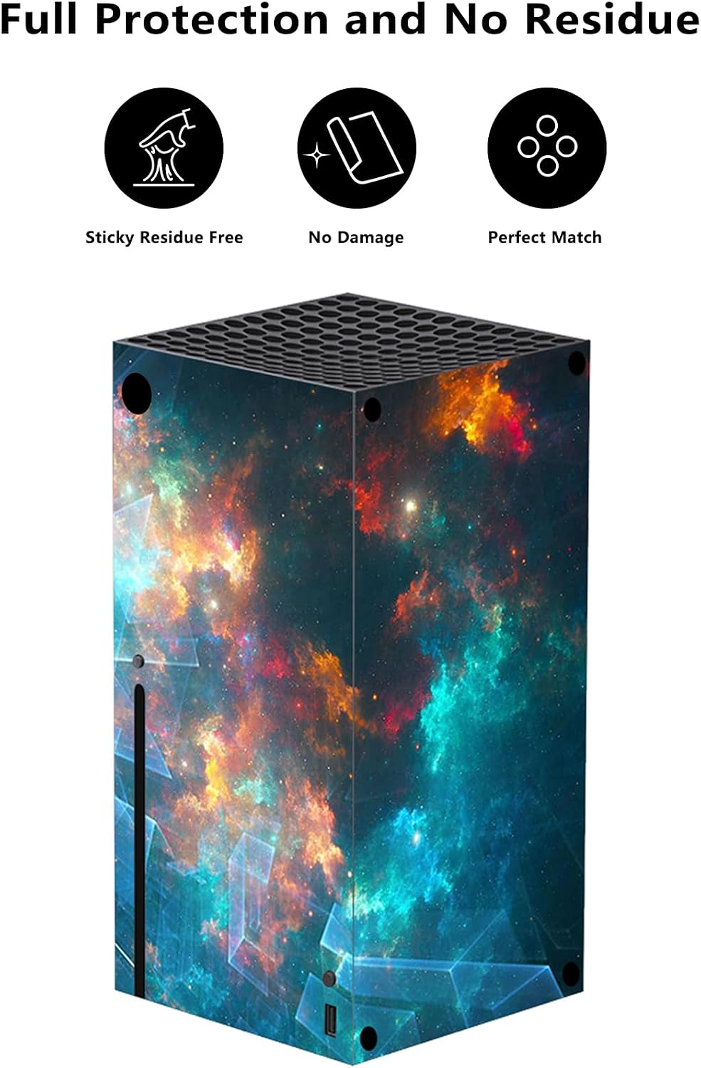 Detalle de PlayVital Galaxy Rift Custom Vinyl Skins for Xbox Series X