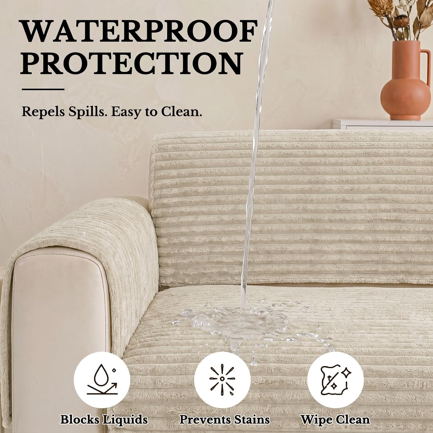 Detalle 2 de Smiry Waterproof Couch Cover 36" x 63