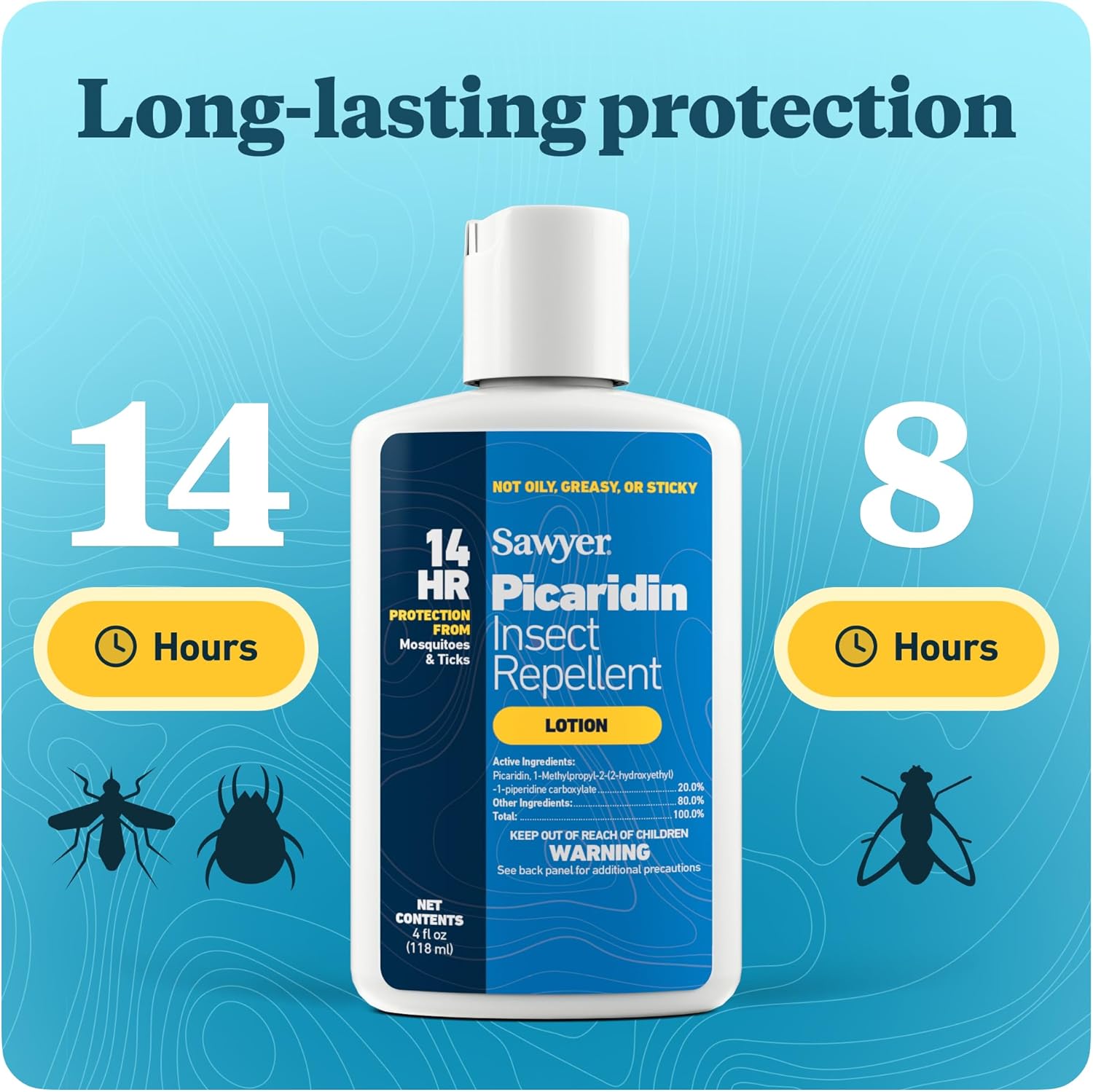Detalle de Sawyer SP564 Premium Insect Repellent with 20% Picaridin, Lotion (4 oz)