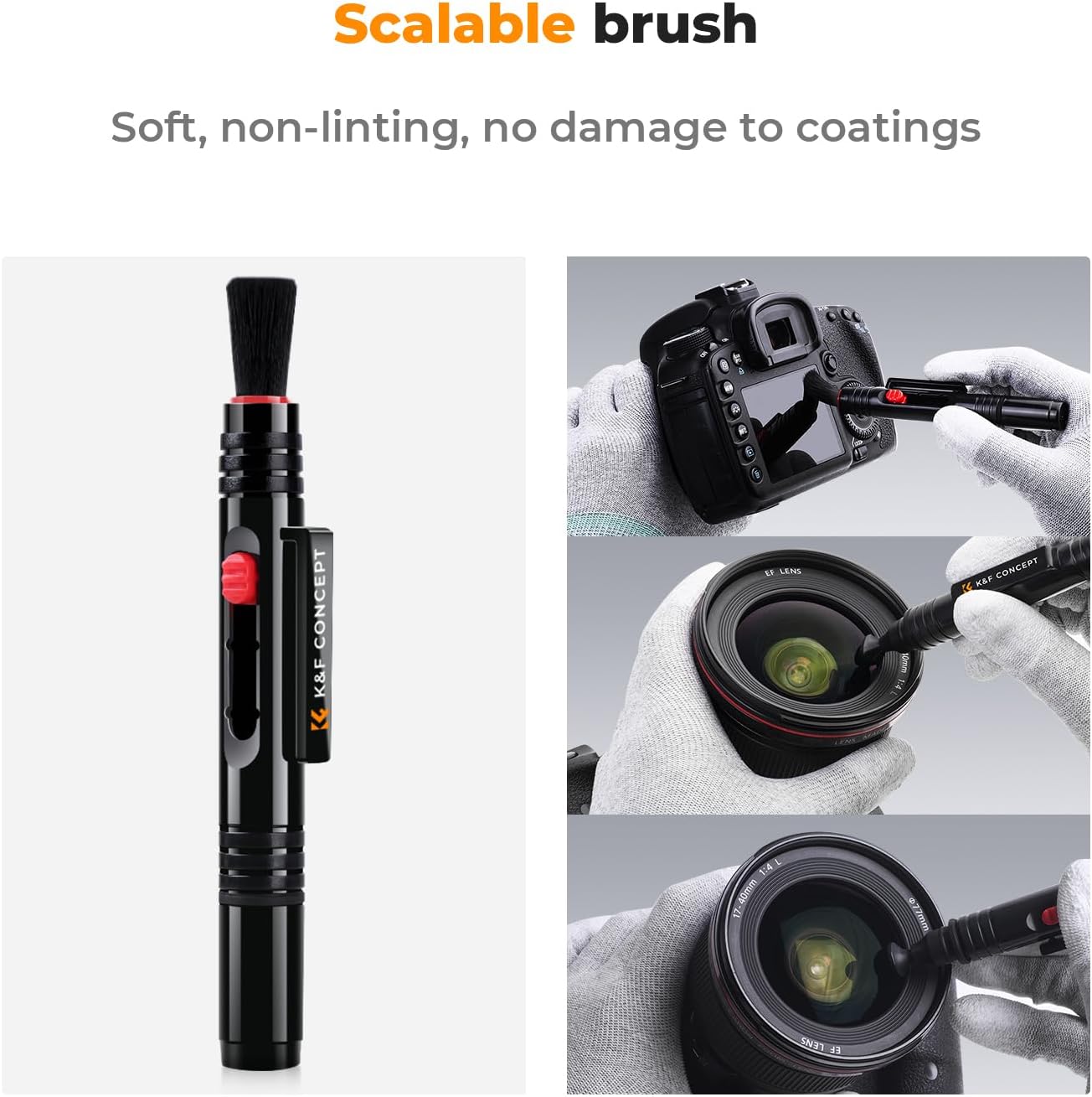 Detalle 2 de K&F CONCEPT Lens Cleaning Pen 3-pack