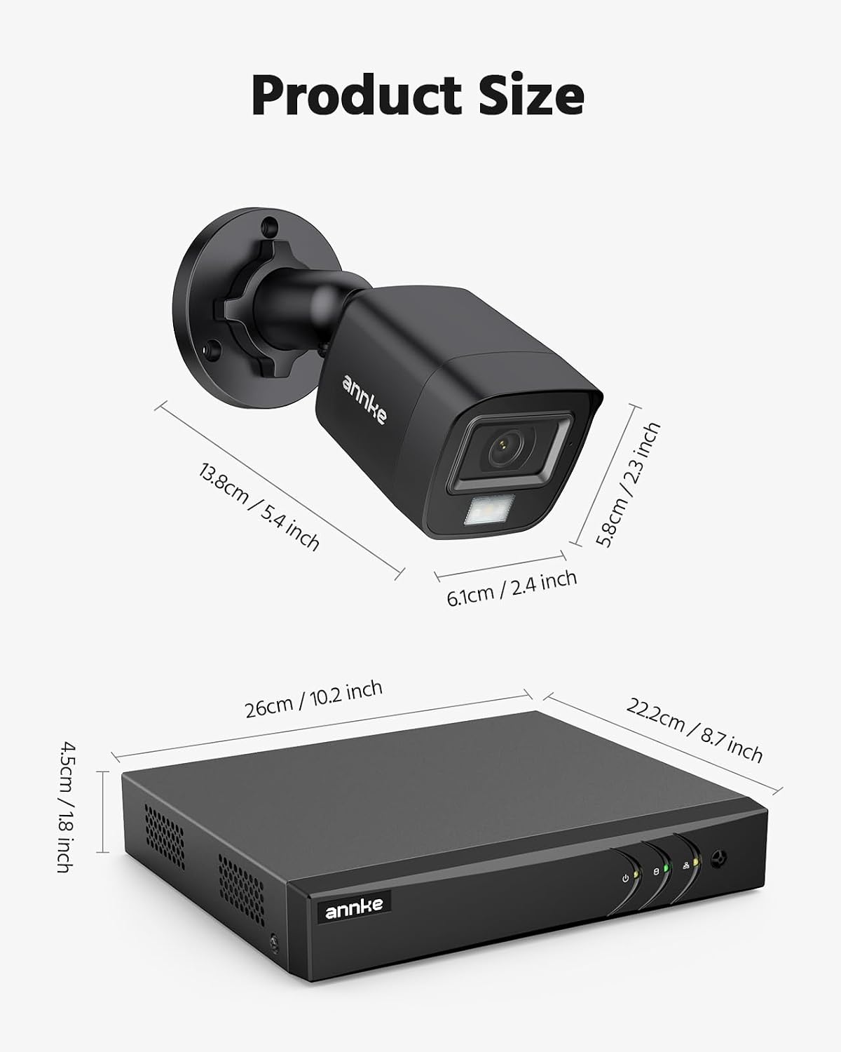 Thumbnail 6 de ANNKE 8CH H.265+ 3K Lite Wired Security System with AI Human/Vehicle Detection
