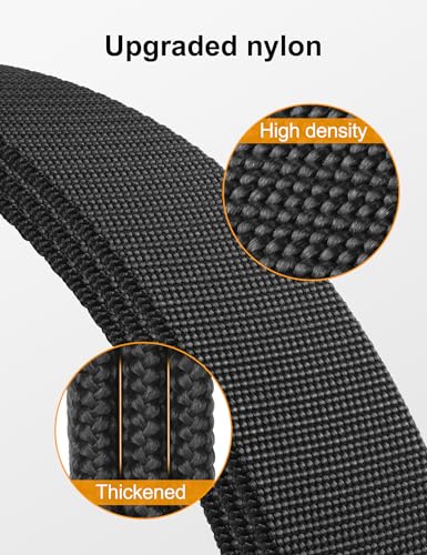 Detalle de JUKMO Men's Stretch Tactical Belt: 1.5" Elastic Nylon Web with Flip Buckle