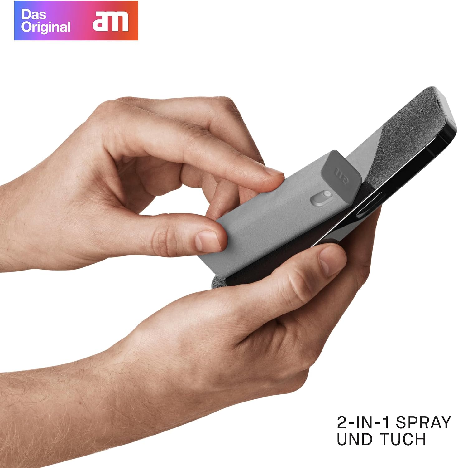 Detalle 2 de AM Bildschirmreiniger Set mit 200 ml Nachfüllung – 3er Pack zum sanften Display- cleaning für Handy, Tablet, Laptop, Monitore und Auto-Displays