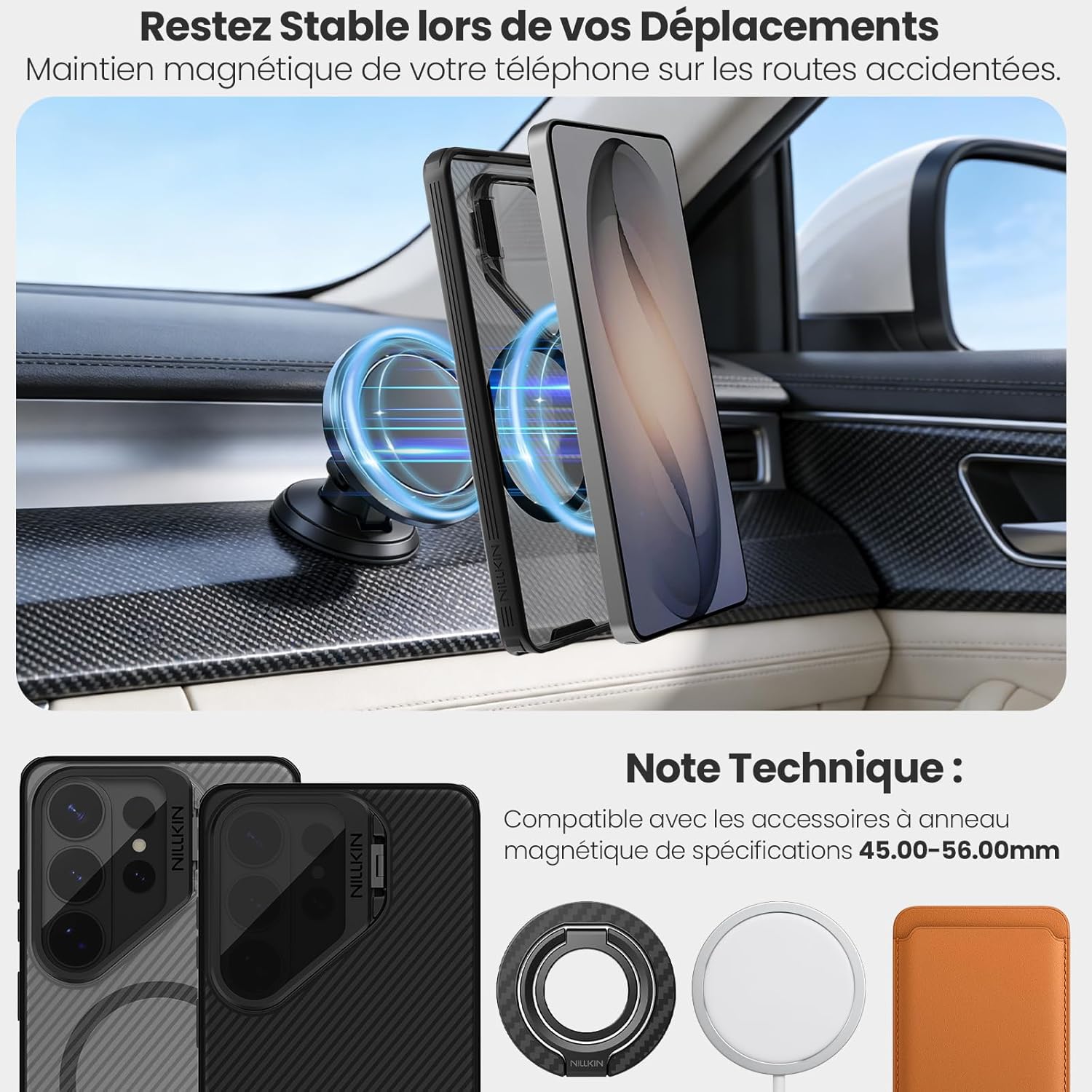 Thumbnail 4 de Nillkin Camshield Prop Magnétique Coque pour Samsung Galaxy S26 Ultra – Protection caméra et support intégré