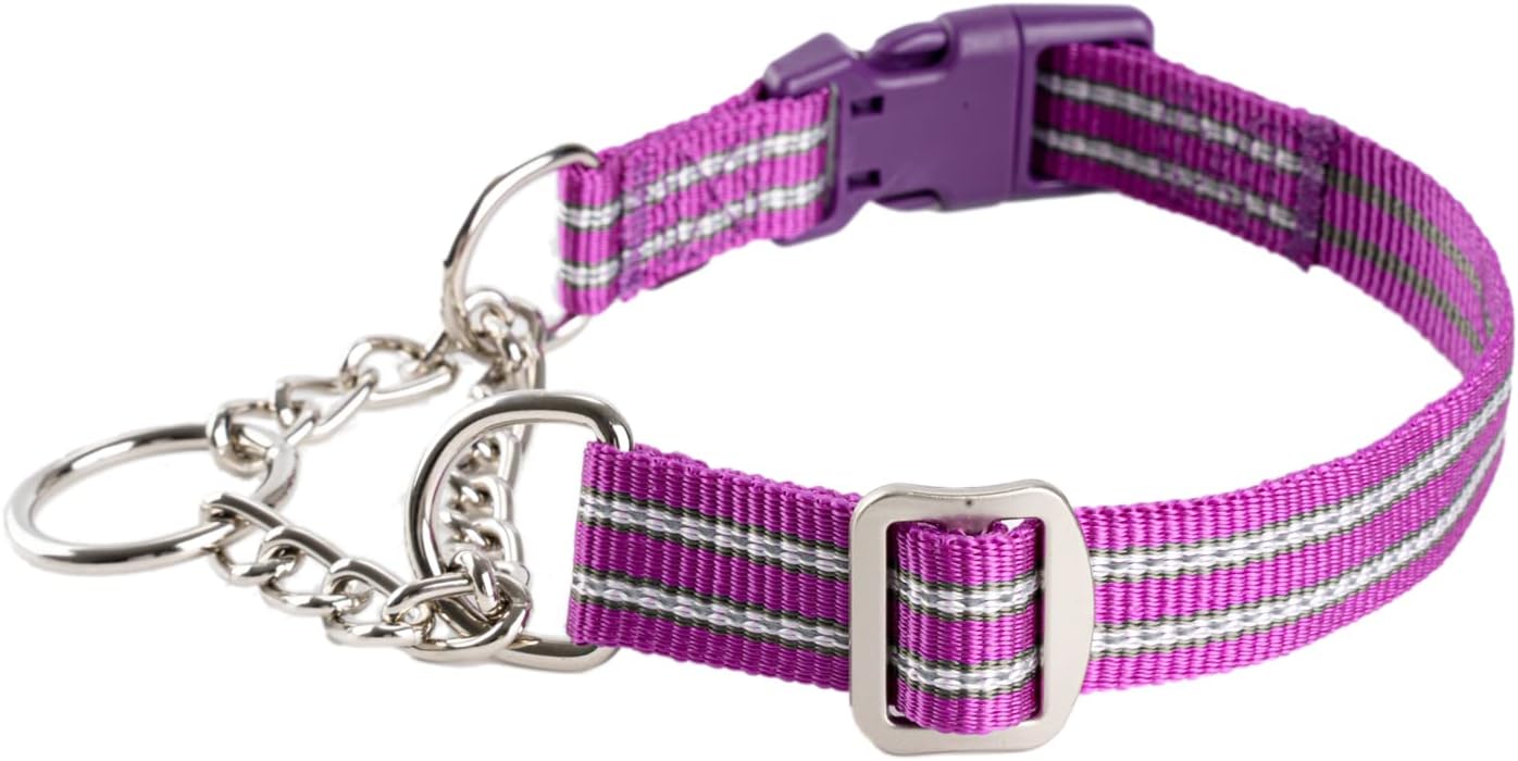 Thumbnail 2 de Petiry Half Choke Dog Collar with Quick Release Buckle (Large, Purple) for 44–56cm Necks