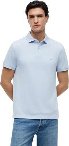 Detalle de Tommy Hilfiger Polo Manches Courtes Homme 1985 Regular Fit – Breezy Blue