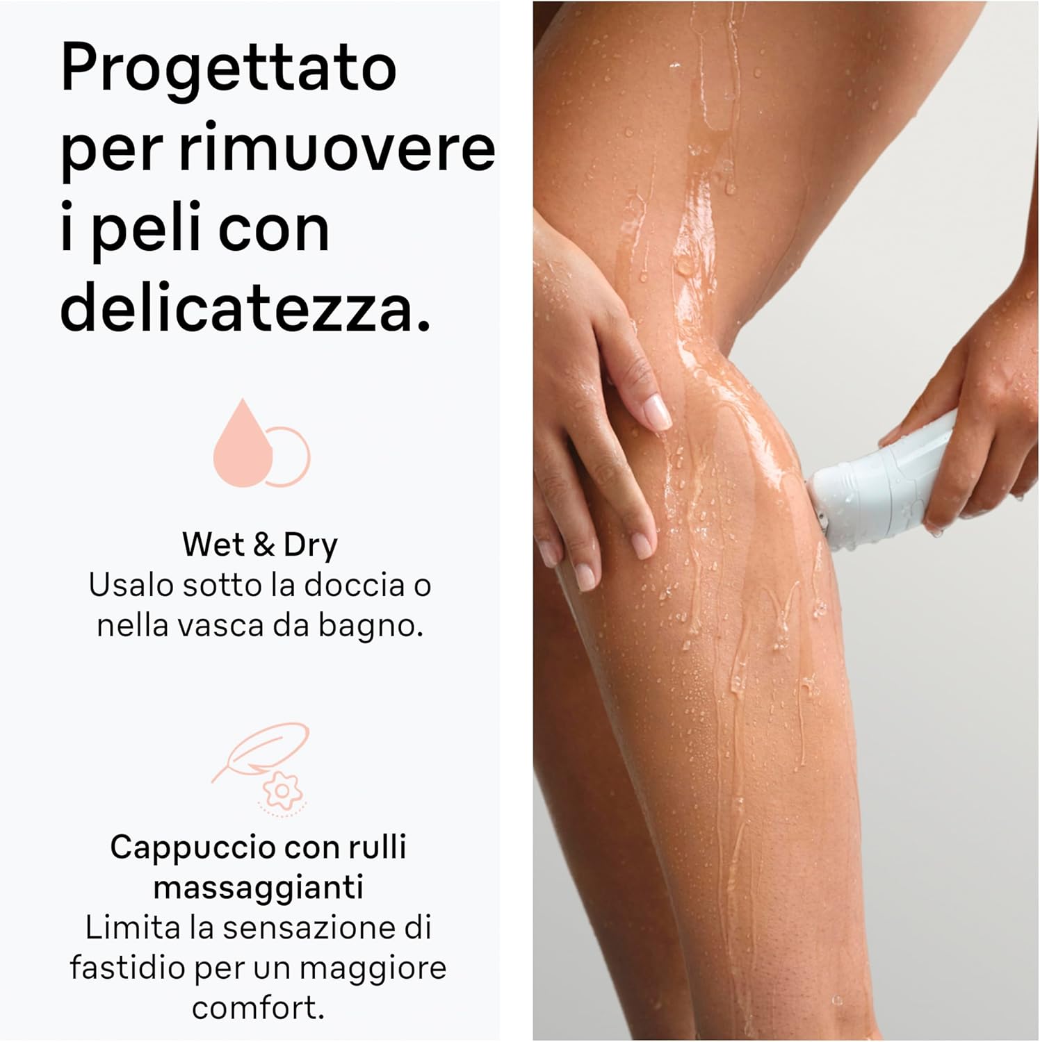 Thumbnail 3 de Braun Silk·épil 5 5-030 epilatore donna Wet&Dry con testina radente e cappuccio regolatore, rosa Flamingo