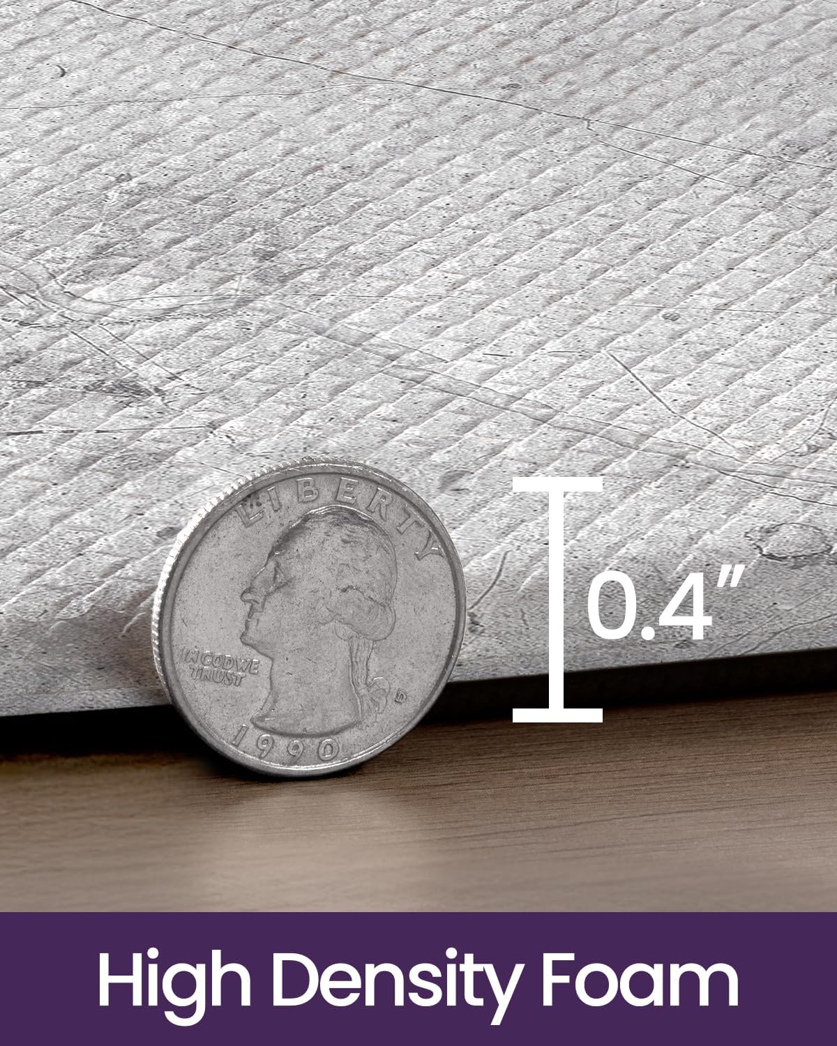 Thumbnail 3 de DEXI Cushioned Anti Fatigue Kitchen Floor Mat 23x86 - Light Grey Marble Runner