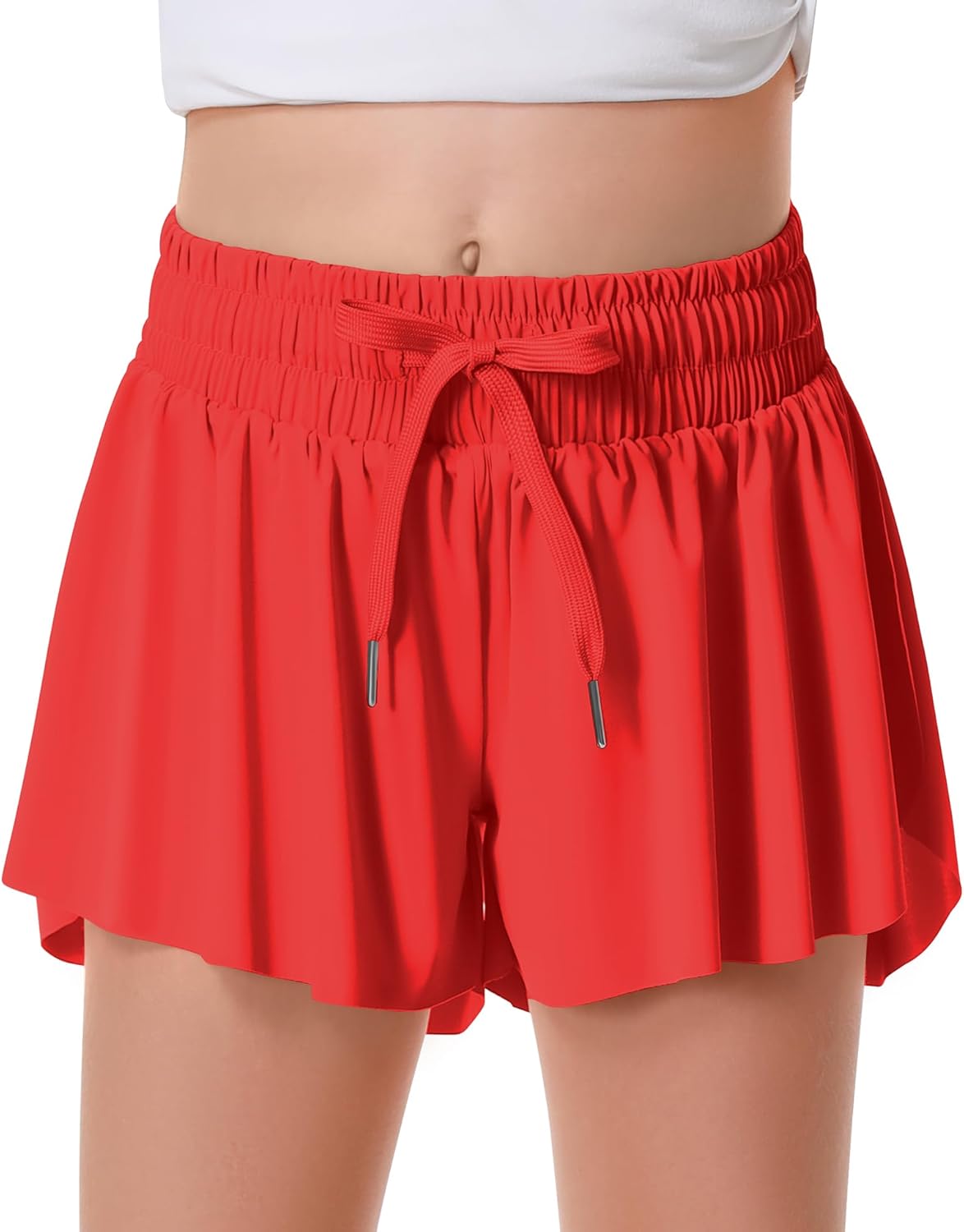 Thumbnail 6 de Girls Butterfly Flowy Shorts with Pocket - 2-in-1 Athletic Running Shorts for Girls