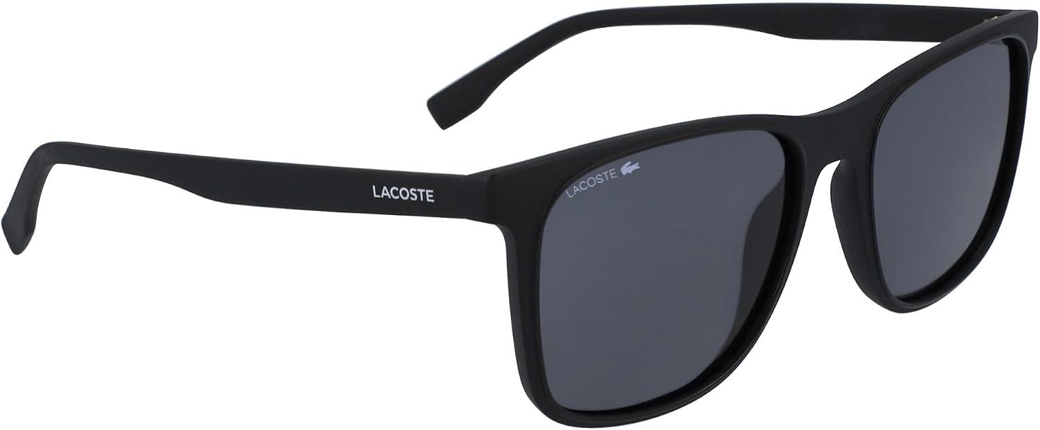 Thumbnail 2 de Lunettes de soleil sportives LACOSTE L882S 001 BLACK (homme) rectangulaires en plastique