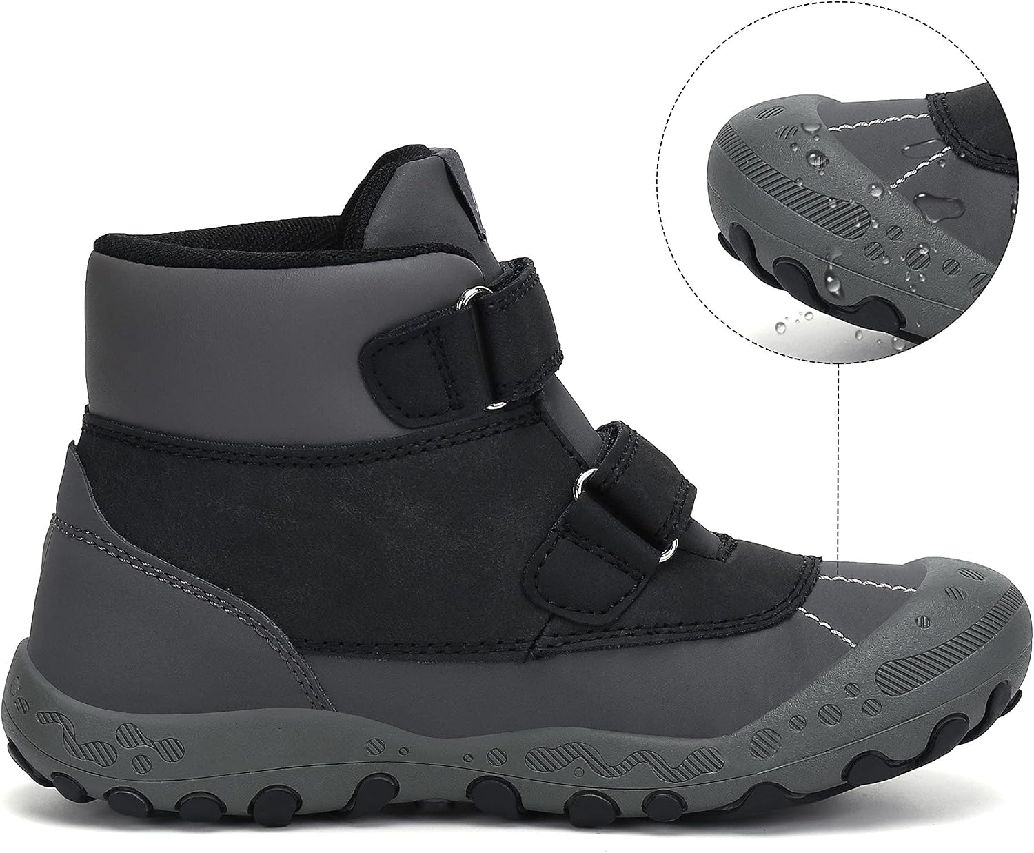 Detalle de Mishansha Kinder Wanderschuhe rutschfest – leichte Trekking-Wanderstiefel für Jungen & Mädchen (Gr. 24–38)