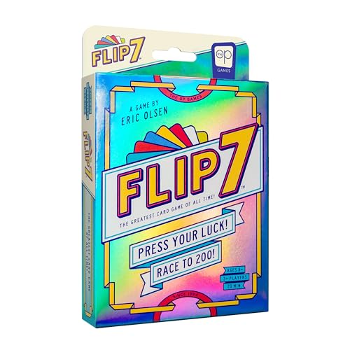 Detalle de USAopoly Flip 7: A Quick-Wire Press-Your-Luck Card Game for 3+ Players
