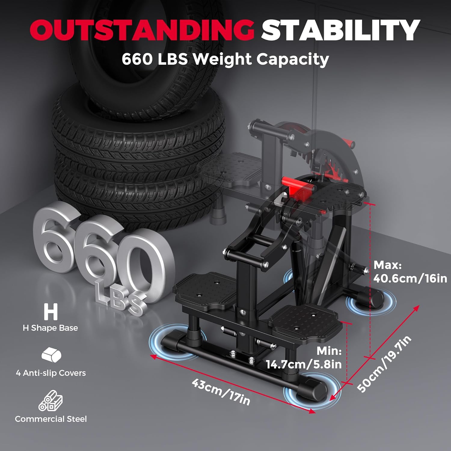 Detalle 2 de ONETWOFIT Power Tower pieghevole 660 lb