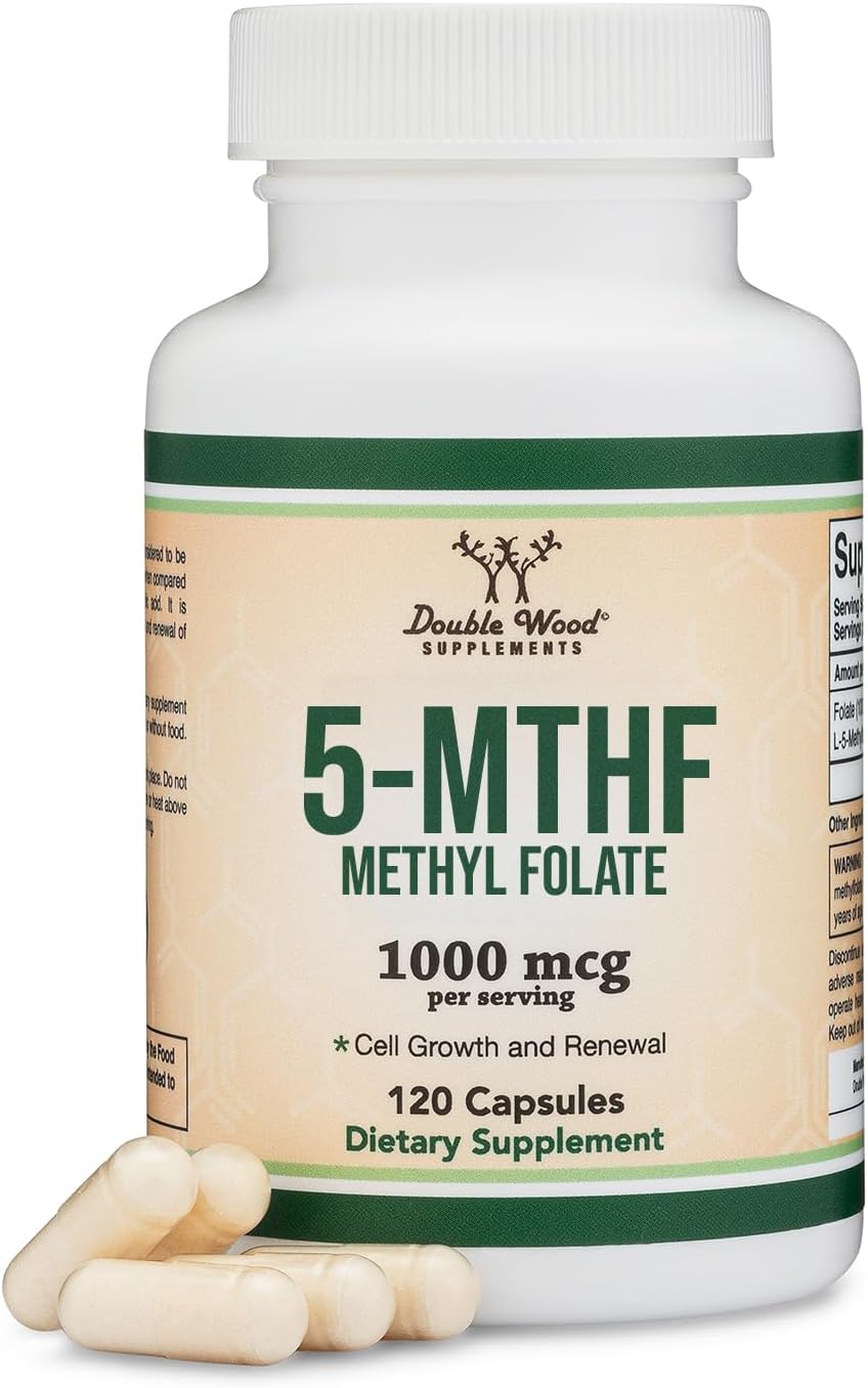 Detalle de Double Wood Methylfolate Supplement, 1,000 mcg