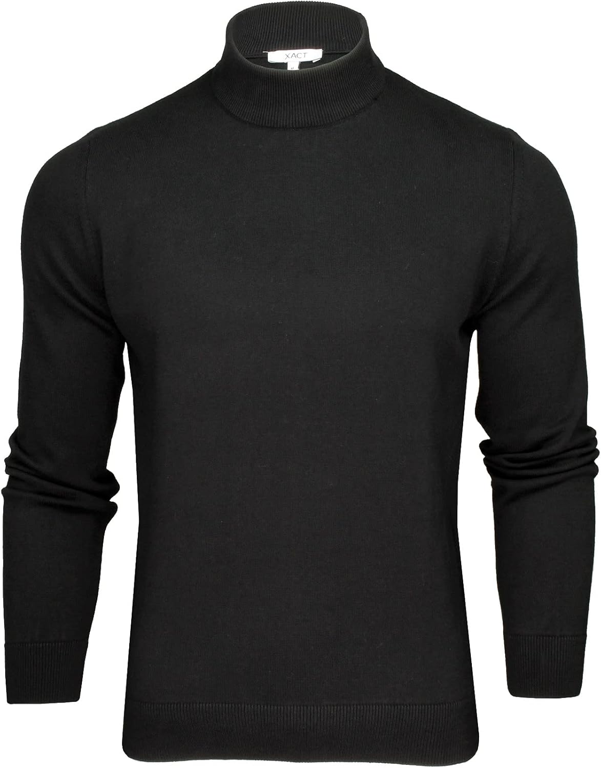 Thumbnail 6 de Xact Men’s Pure Cotton Mock Neck Turtleneck Jumper – soft, breathable high-neck knit