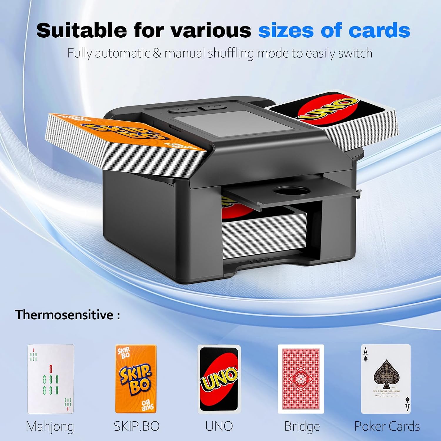 Detalle de Vipdream Automatic Card Shuffler 1-2 Decks 🎲