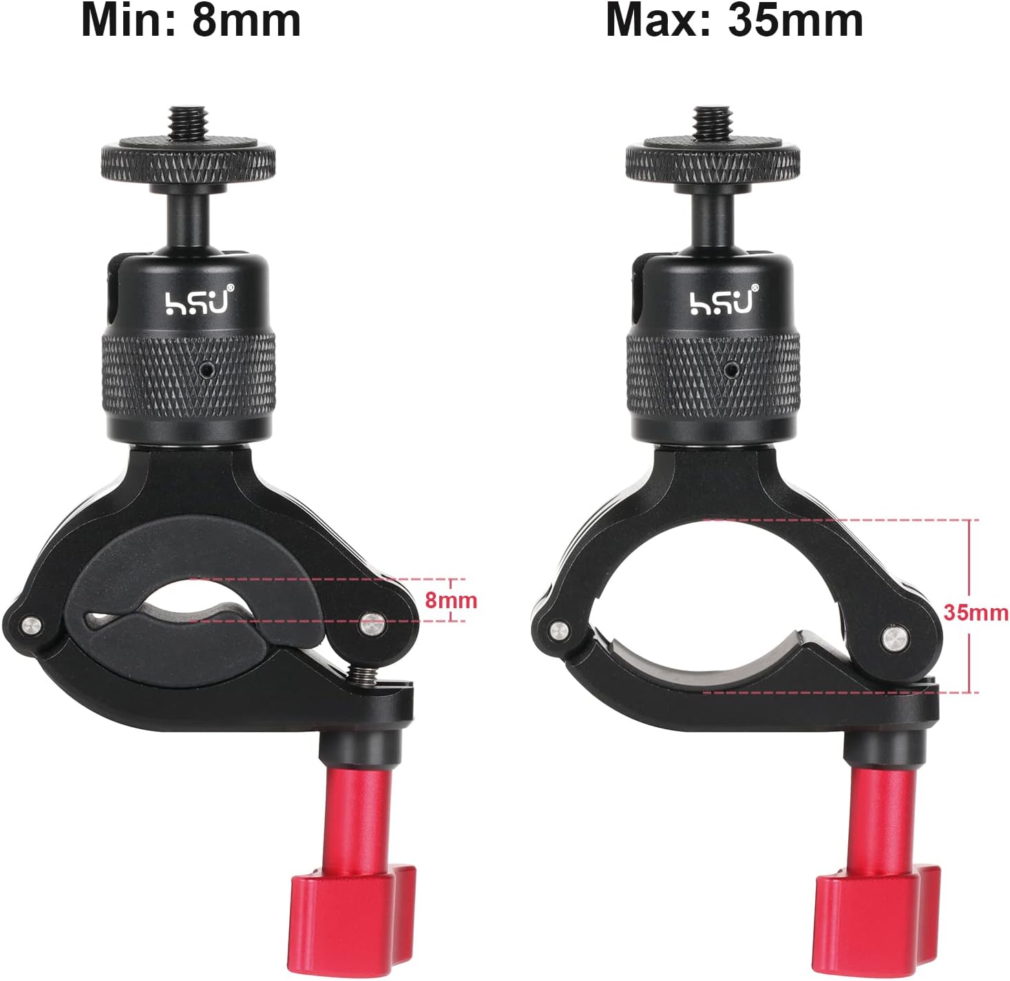Detalle de HSU handlebar mount for action cameras