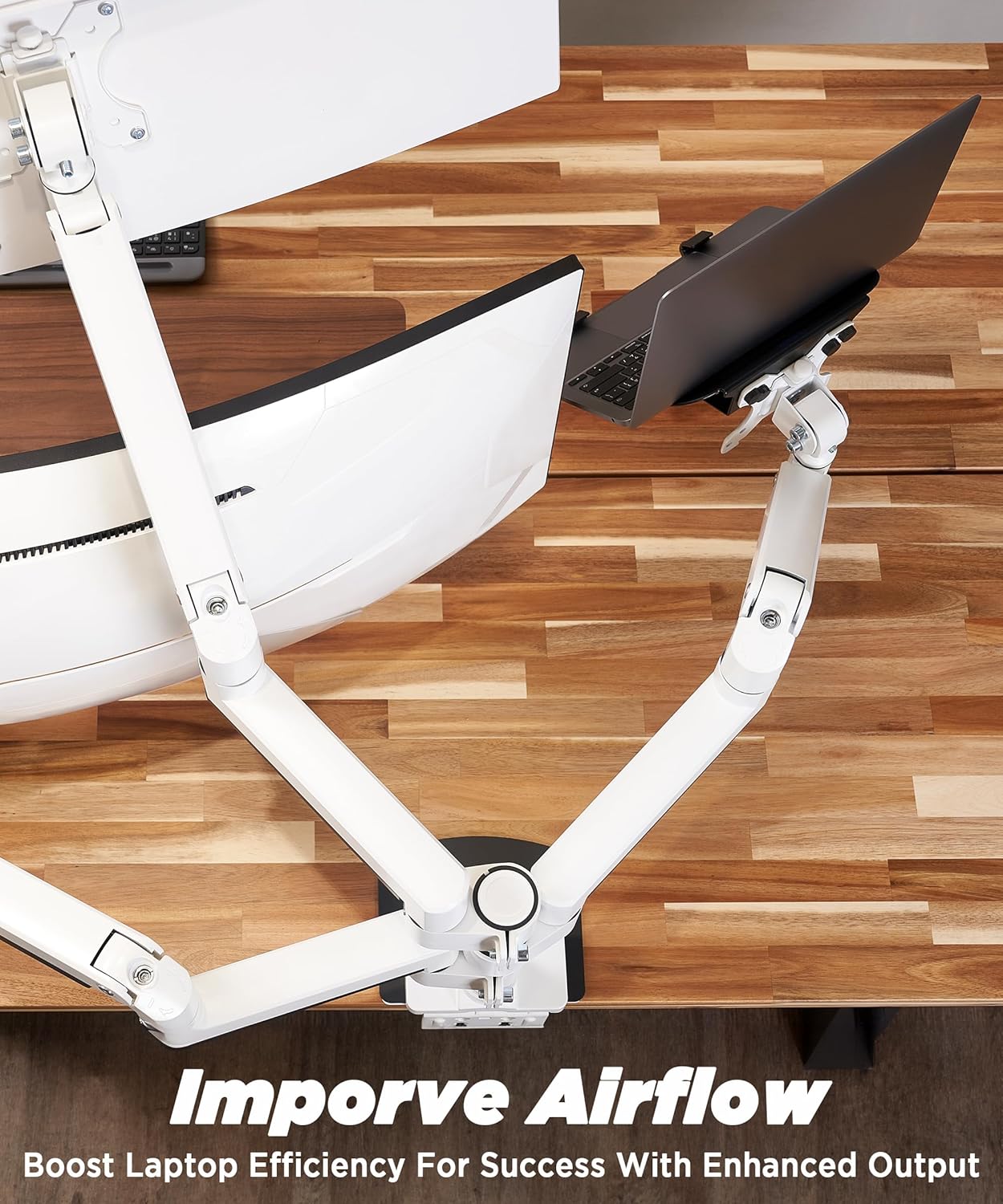 Thumbnail 3 de ULTRARM MAAC-L : plateau ventilé pour ordinateur portable compatible VESA 75/100 (acier) jusqu’à 13 kg