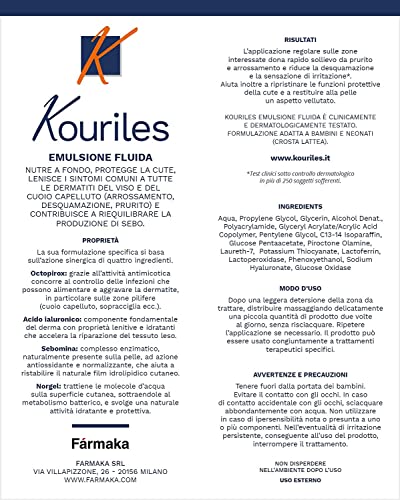 Detalle de Kouriles Emulsione Fluida Idratante e Protettiva per Viso e Cuoio Capelluto 30 ml