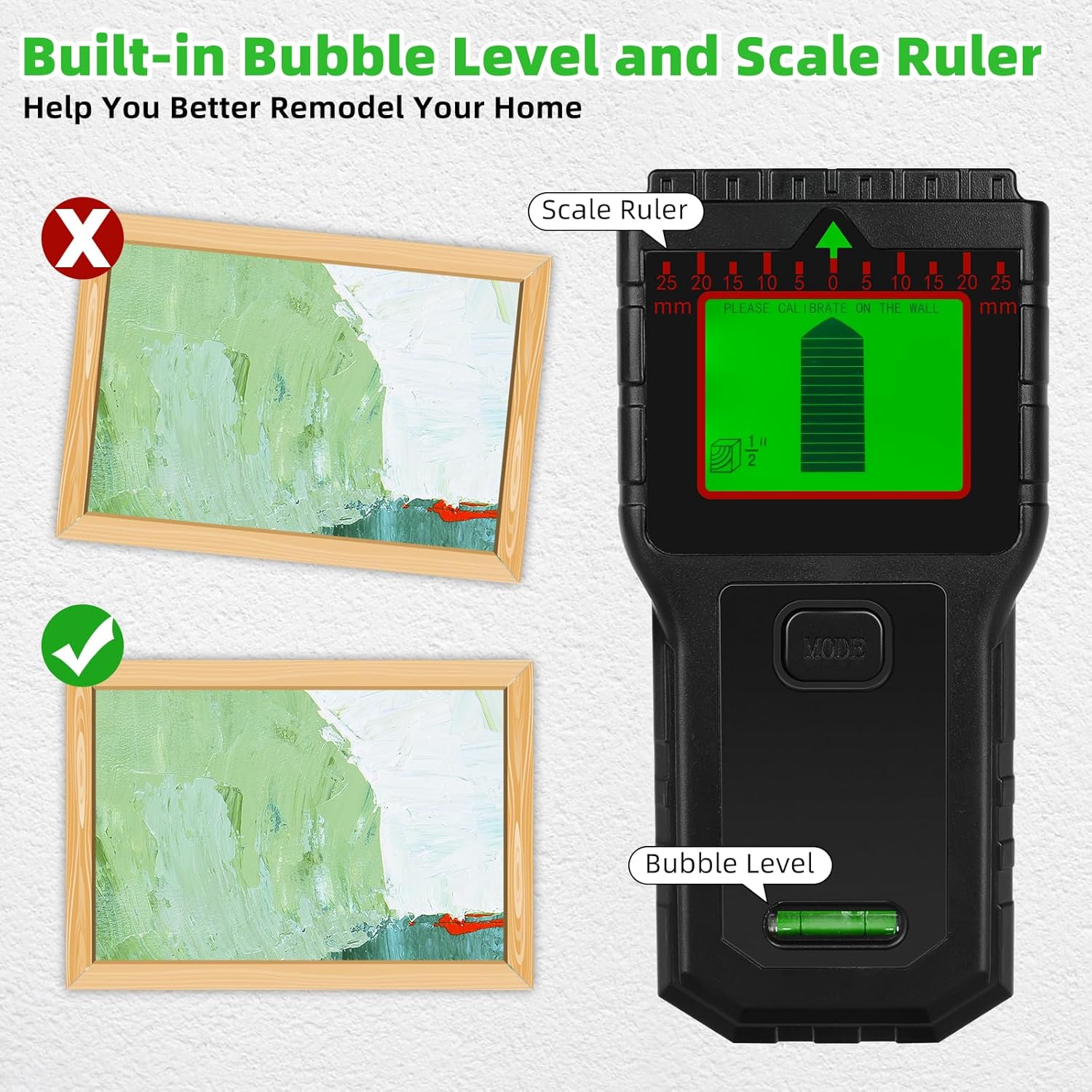 Thumbnail 4 de Aquota Stud Finder Wall Scanner 8 in 1