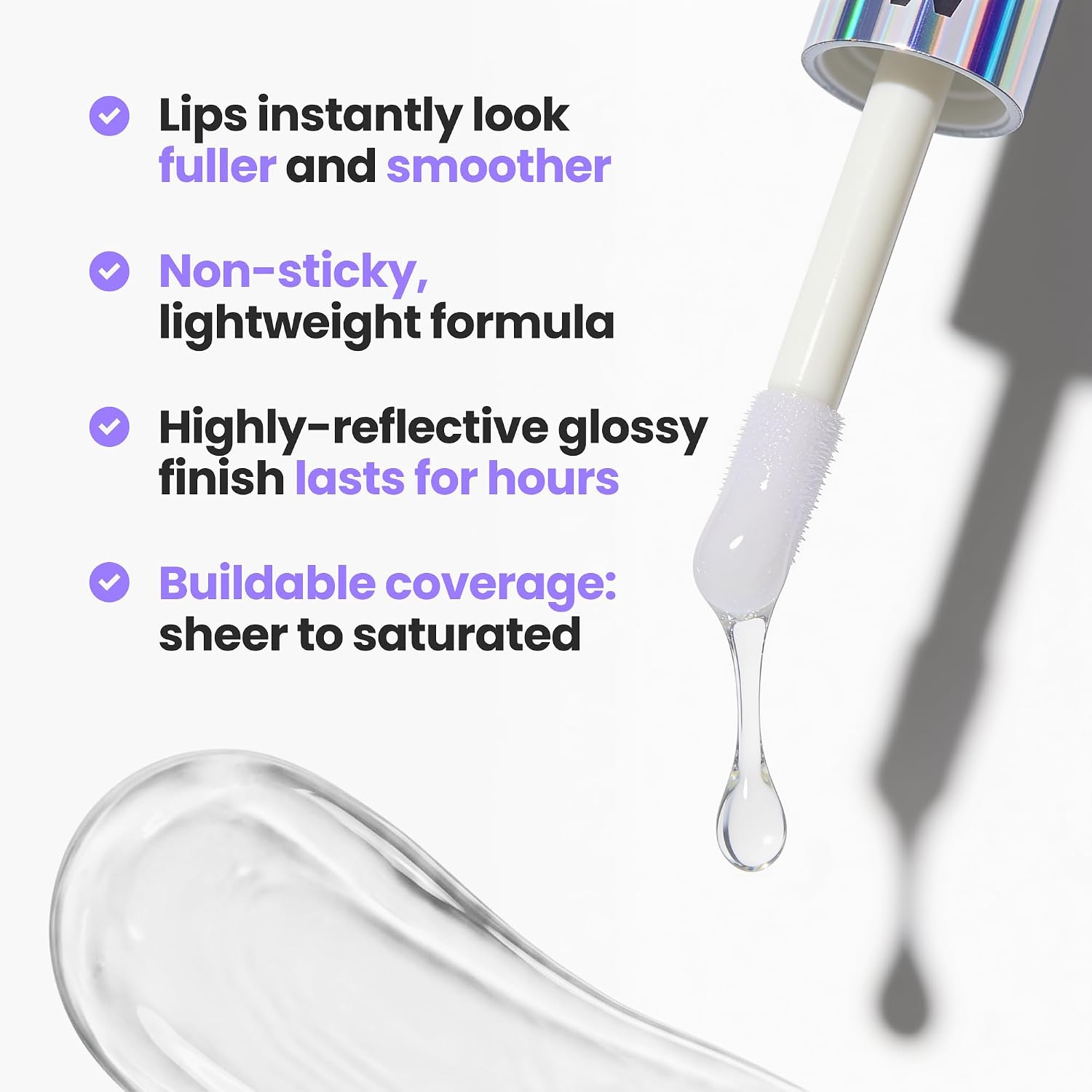 Detalle de Wonderskin Lip Gloss Clear Shine 💄