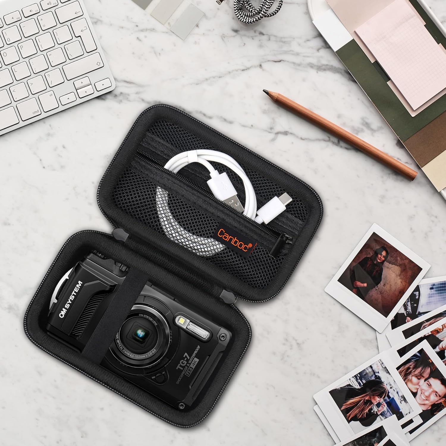 Thumbnail 6 de Canboc carrying case for OM System Tough TG-7 / Olympus TG-6 underwater camera (case only) – waterproof camera bag