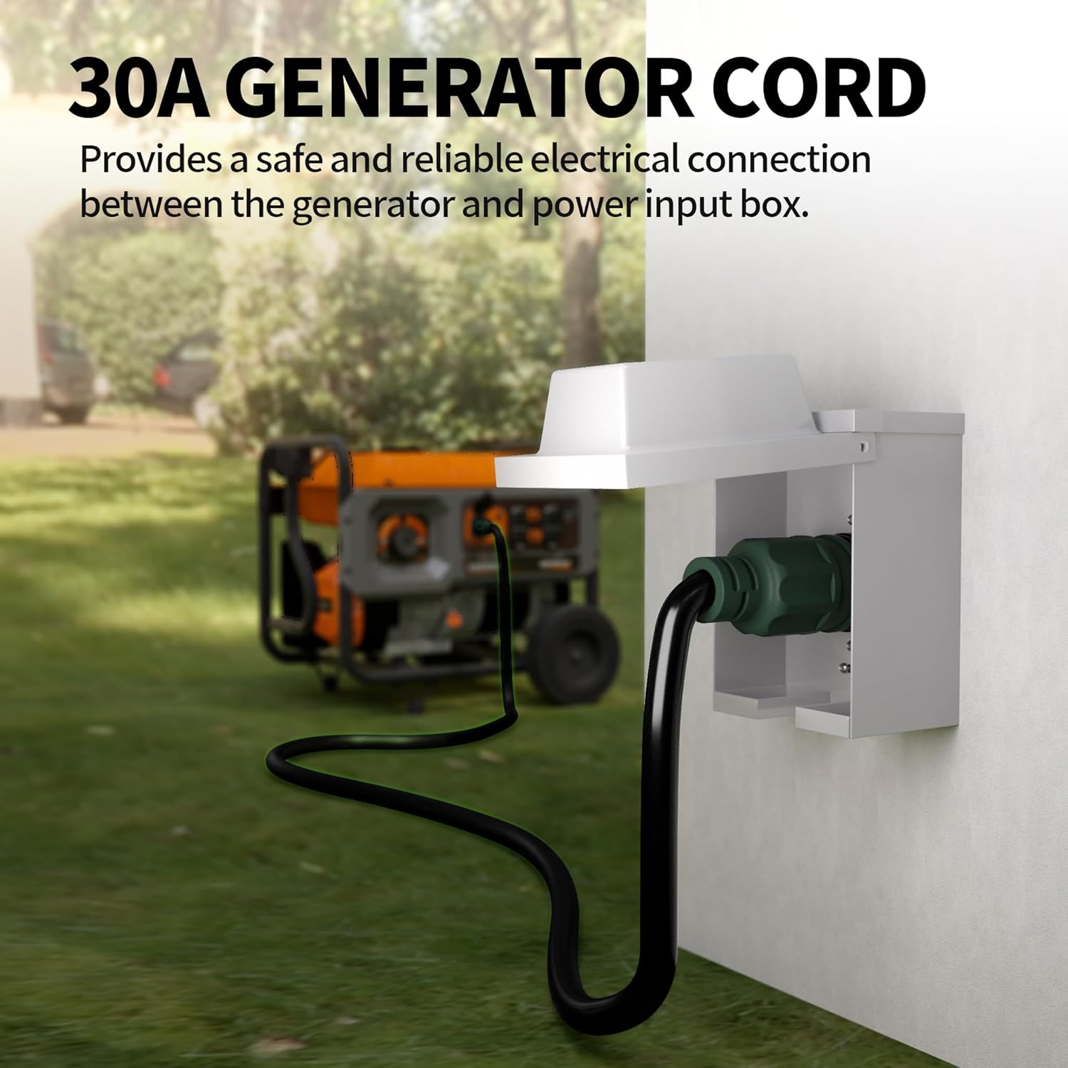 Thumbnail 5 de POWGRN 20 ft 30 Amp Generator Extension Cord
