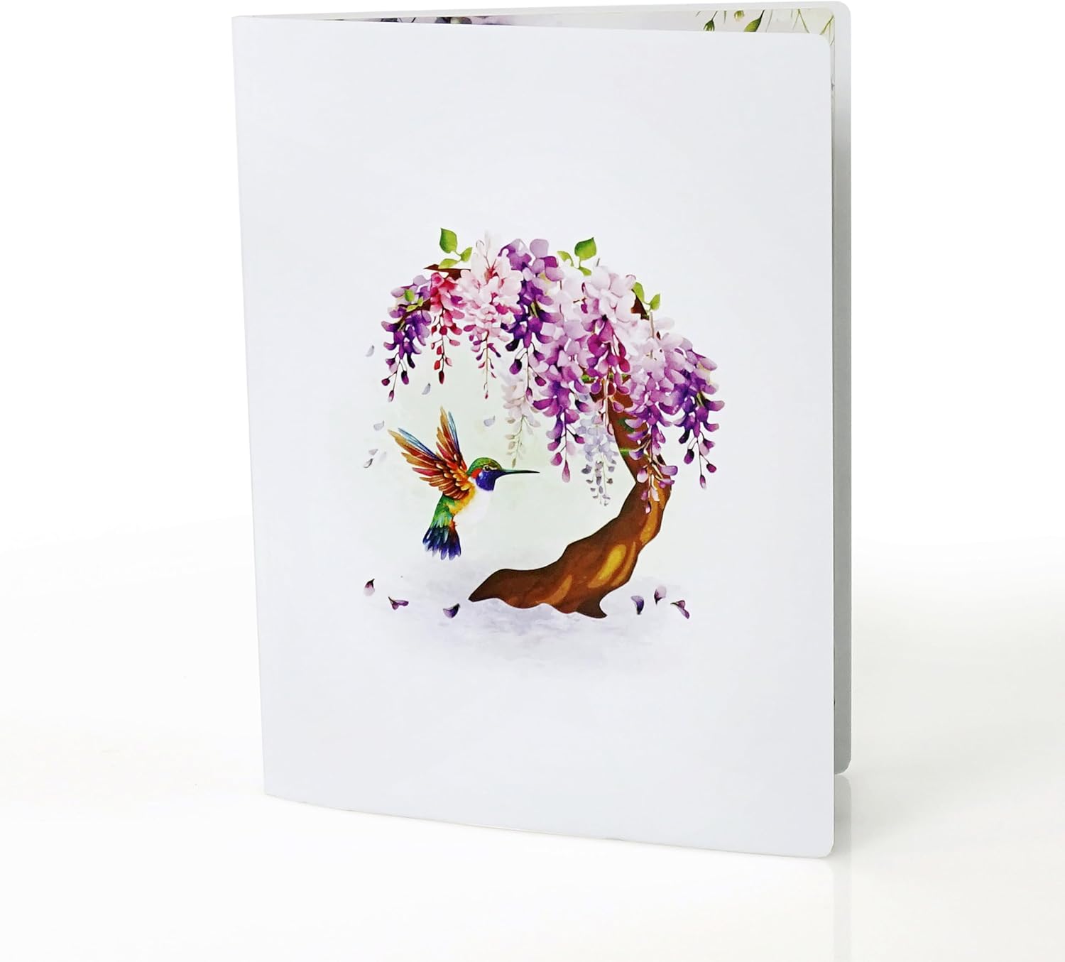 Thumbnail 3 de CUTPOPUP Humming Bird Wisteria 3D Card 6x8in