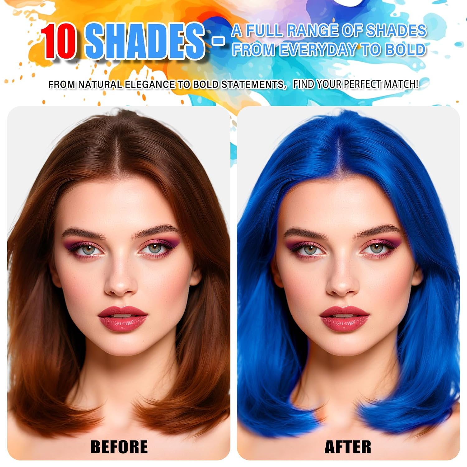 Detalle 2 de KENINA Blue Hair Spray, Temporary Washable Color for Parties and Cosplay
