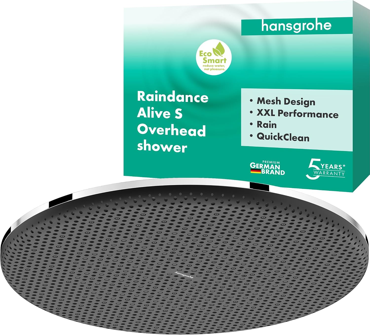 Detalle de hansgrohe Raindance Alive S 24521000 – deszczownica 300 mm EcoSmart PowderRain