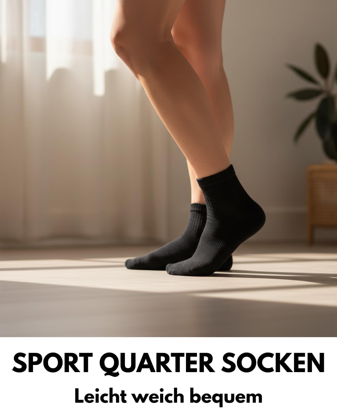 Thumbnail 2 de sockenkauf24 10 Paar kurze Sportsocken (Quarter) Tennissocken – atmungsaktive Baumwolle für Damen & Herren