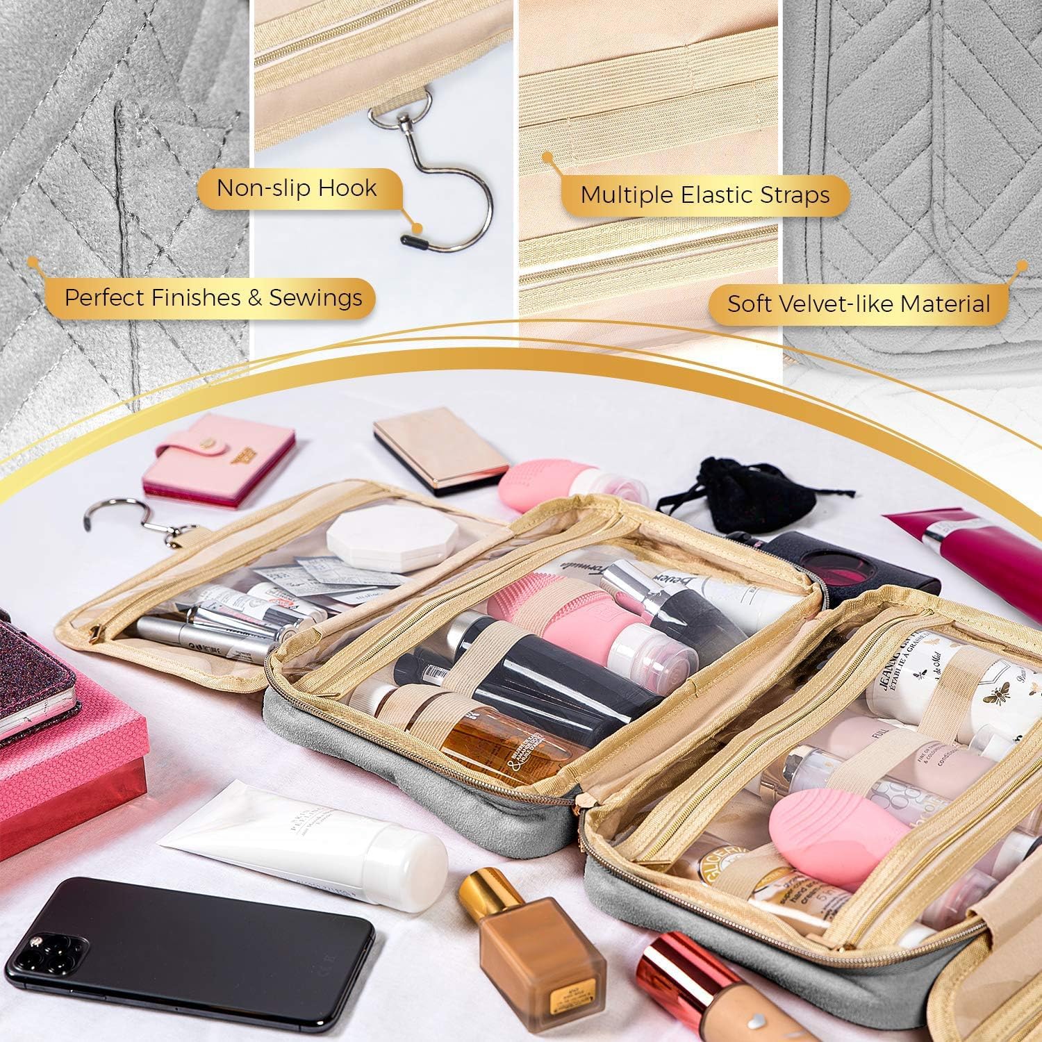 Detalle de BOACAY Hanging Toiletry Bag