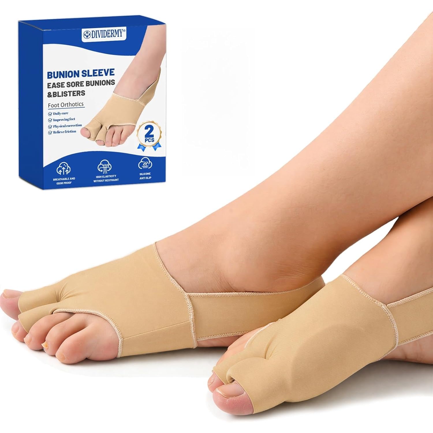 CharmChic 2 Pezzi Correttore Alluce Valgo Donna – tutore leggero, invisibile e riutilizzabile