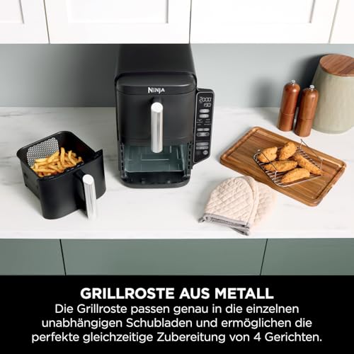 Detalle 2 de Ninja SL300EU Double Stack Heißluftfritteuse, 7,6 L, 4 Ebenen, 6 Funktionen