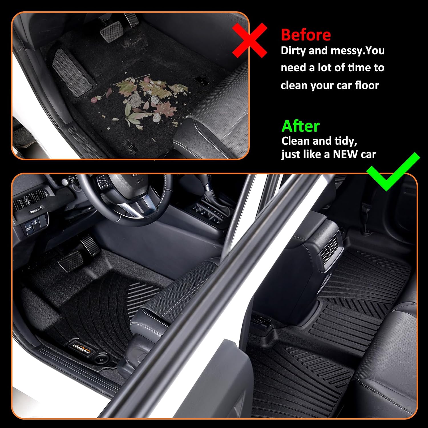 Detalle 1 de Binmotor Kia Soul Floor Mats for 2014–2019