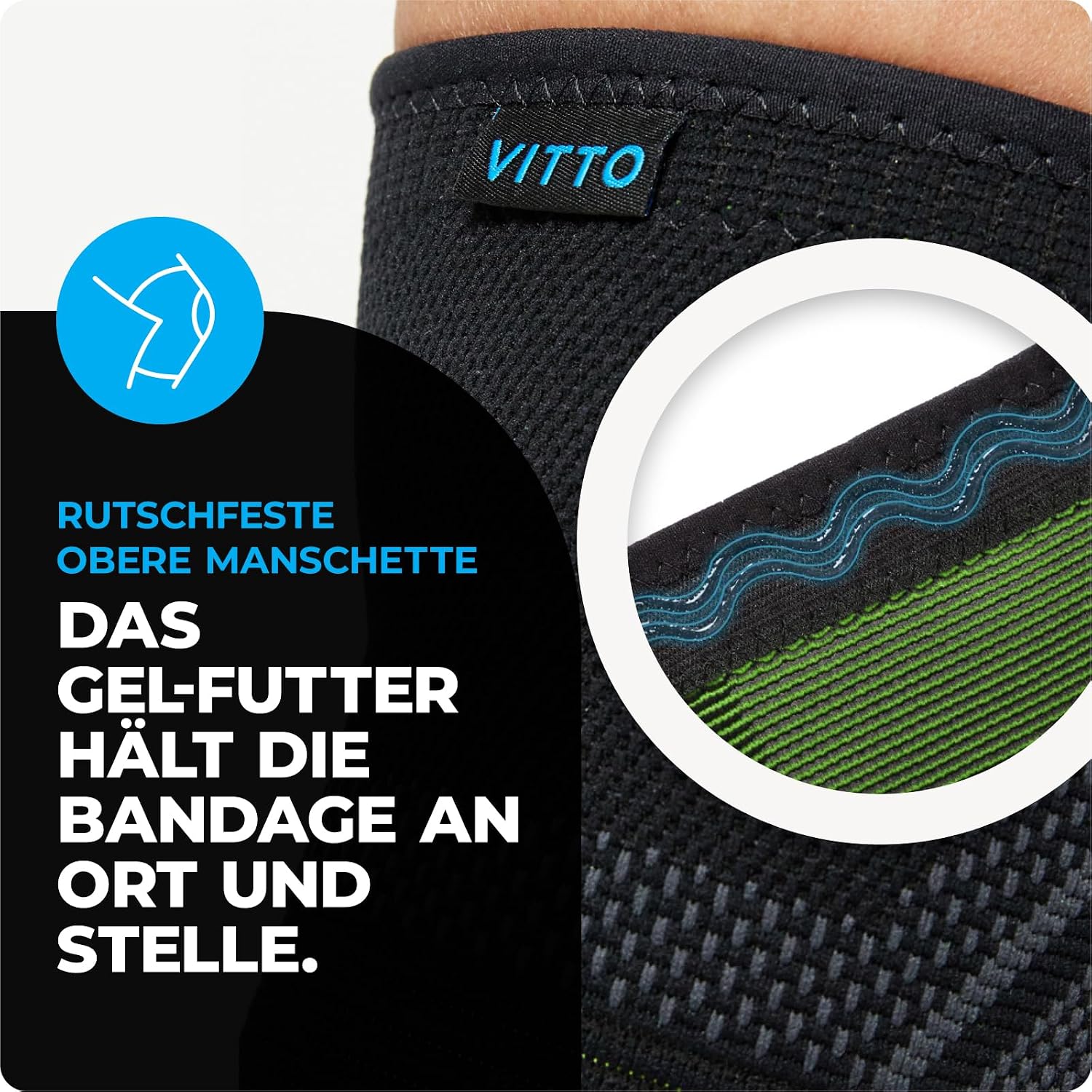 Thumbnail 3 de VITTO Kniebandage XXL für Männer & Damen