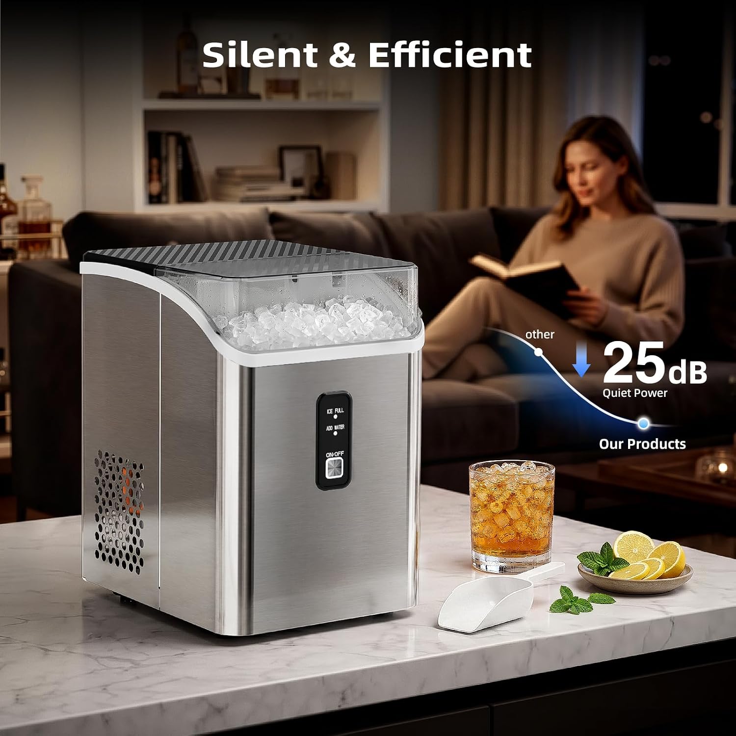 Thumbnail 6 de Antarctic Star HZB-15NG/S Nugget Ice Maker, 35 lb Daily Production