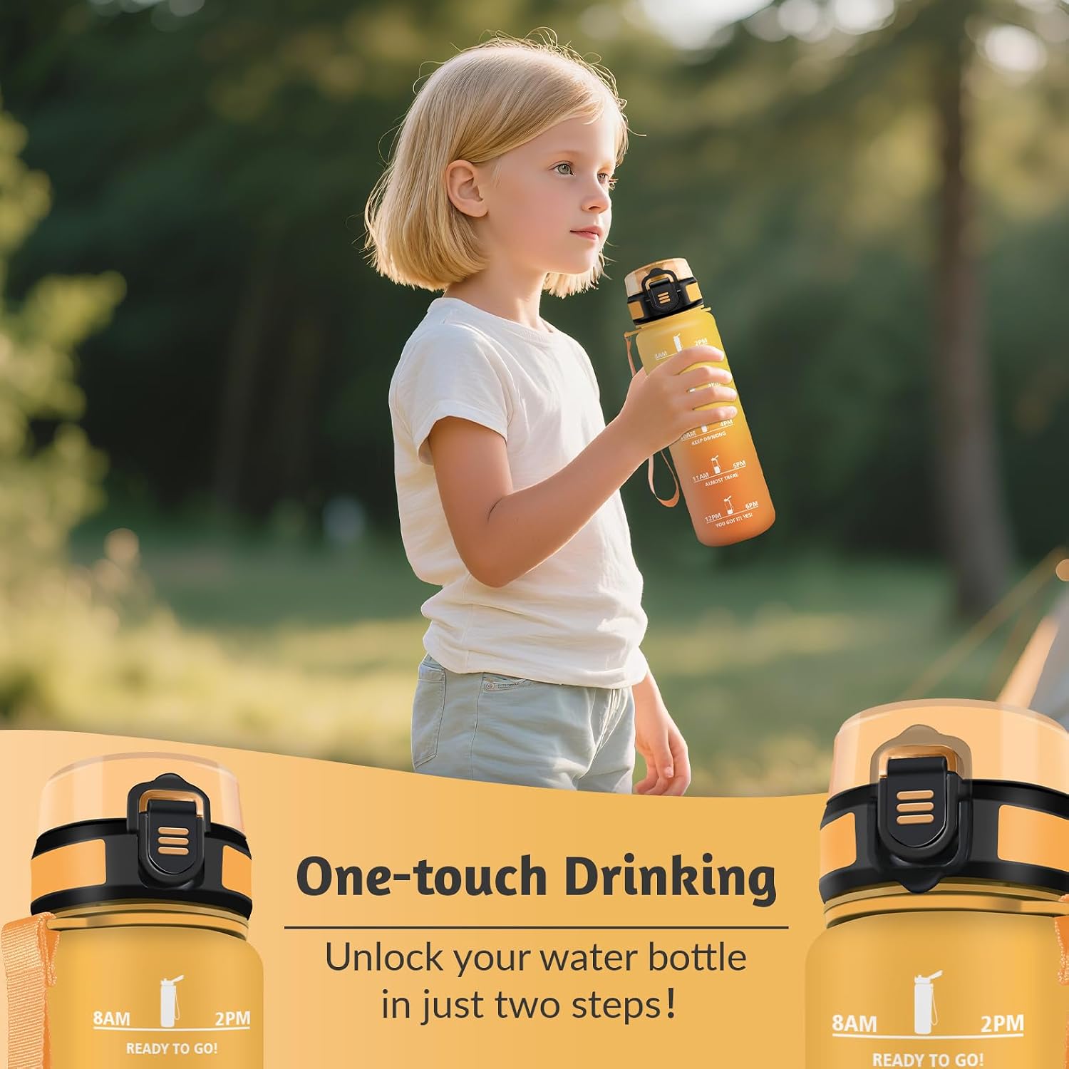 Detalle 2 de HoneyHolly Gourde 500ML bouteille réutilisable 🚰