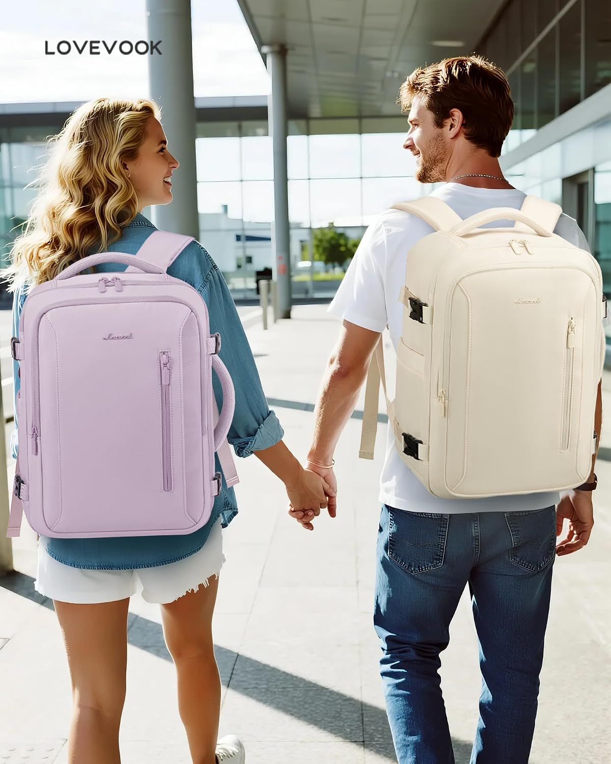 Detalle 2 de LOVEVOOK Ryanair Cabin Bags 40x30x20 Underseat Carry On Travel Backpack