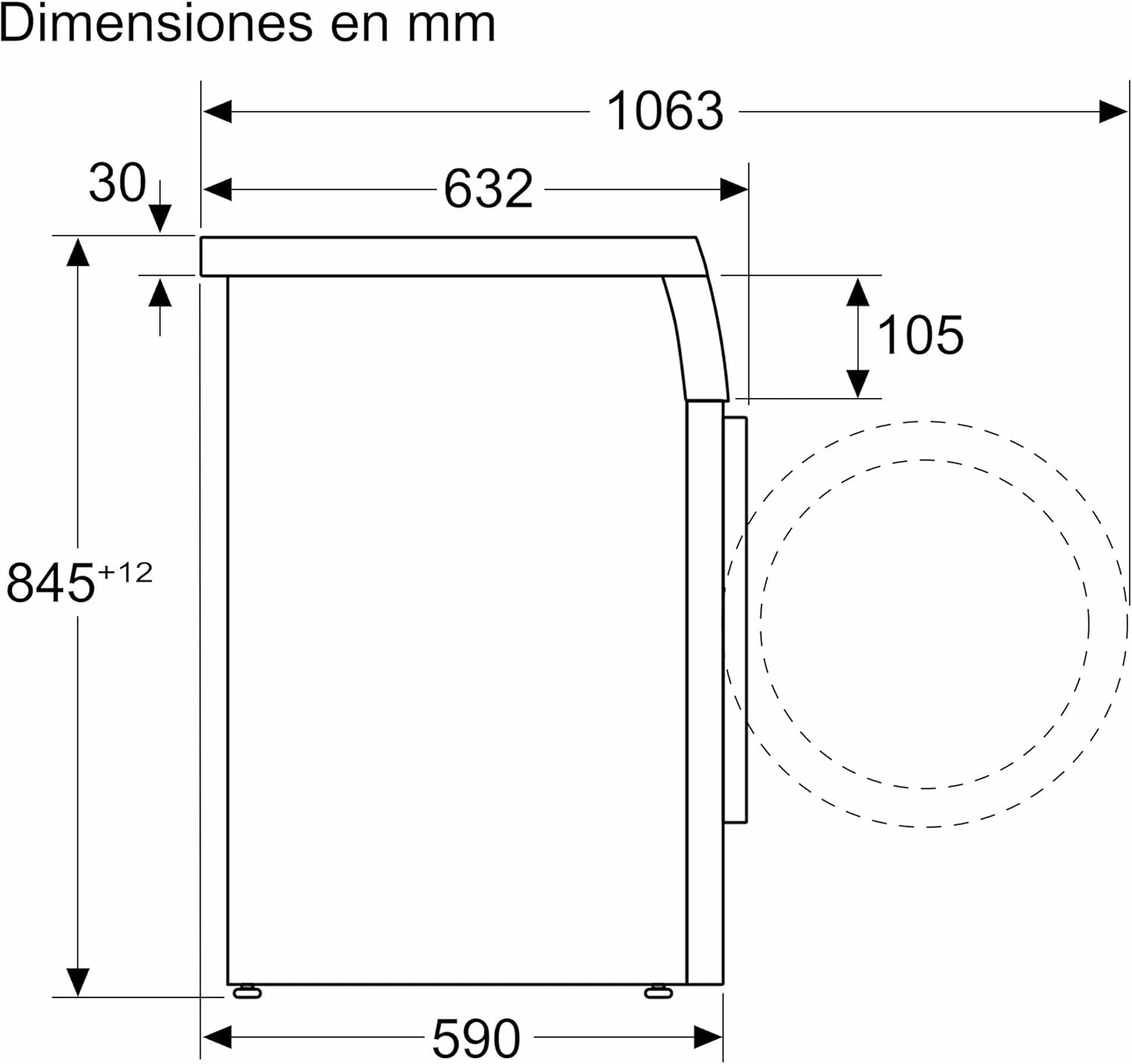 Detalle de Balay 3TS995BP lavadora 9 kg blanca táctil